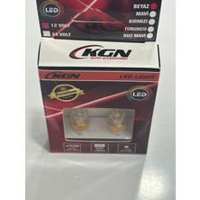 Kgn LED Ampul 12V T10 Dipsiz 2smd Mercekli Beyaz