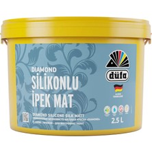 Düfa Diamond Silikonlu İpek Mat İç Cephe Duvar Boyası Beyaz 2.5 l