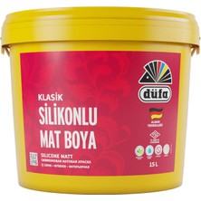 Düfa Klasik Silikonlu Mat İç Cephe Duvar Boyası 1108 Koyu Fildişi 15 l