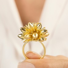 Usho Jewelry 925 Ayar Gümüş Özel Tasarım Alaz Yüzük