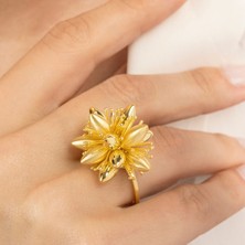 Usho Jewelry 925 Ayar Gümüş Özel Tasarım Alaz Yüzük