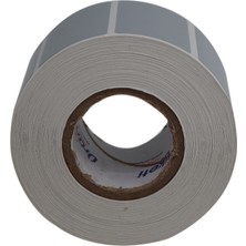 Hazır Etiketler Silvermat Demirbaş Etiketi 50MM x 30MM Ruloda 1000 Adet