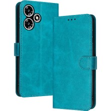 SZY Market Toka Saf Renk Kickstand Pu ile Infinix Sıcak 30 4g Için Flip Case (Yurt Dışından)