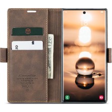 SZY Market Samsung Galaxy S23 Ultra Kılıf Için Flip Case Kart Yuvası Kickstand Flip Folio (Yurt Dışından)