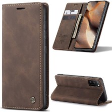 SZY Market Samsung Galaxy Için Flip Case Folio Flip Folio Kitap Vintage Pu Deri Cüzdan (Yurt Dışından)