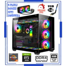 Zeiron King X3 Ryzen 5 5600X 16GB Ddr4 512GB Nvme M.2 SSD RTX3060 6gb 192BIT Sıvı Soğutmalı Oyuncu Masaüstü Bilgisayar