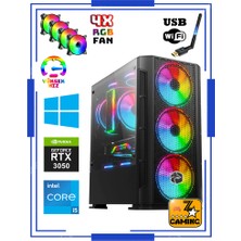 Zeiron RTX20 Intel Core I5-12400F 16 GB Ram 256GB M.2 SSD + 1tb HDD 6GB 192BIT RTX3050 Oyuncu Masaüstü Bilgisayar
