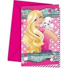 Hayaller Dükkanı Barbie Davetiye Pk:6