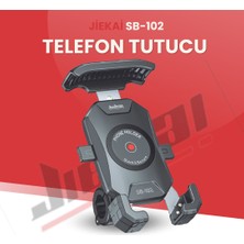 Jiekai SB-102 Ayna ve Gidon Bağlantılı Motosiklet Telefon Tutucu