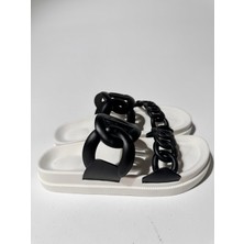 Eataly Shoes Hero Siyah Çift Bantlı Light Terlik