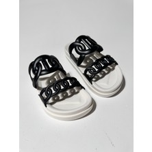 Eataly Shoes Hero Siyah Çift Bantlı Light Terlik
