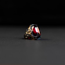 Emren Jewelry 925 Ayar Gümüş Özel Tasarım Erkek Süslemeli Yüzük