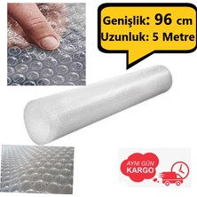 Balonlu Naylon Sargı  96cm Genişlikte 5 Metre Uzunlukta Havalı Eşya Koruma Ambalaj Pat Pat