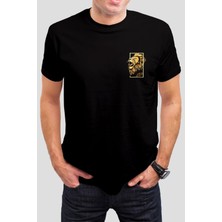 T-35 Leo Aslan Baskılı Siyah Unisex Tişört C475