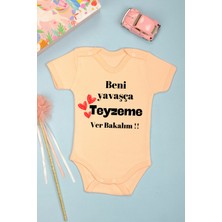 Bebe Tospik Teyze Aşkı Baskılı Kruvaze Zıbın