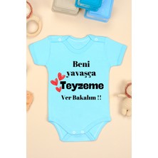 Bebe Tospik Teyze Aşkı Baskılı Kruvaze Zıbın