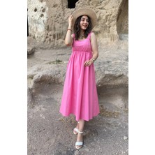 Çiğdem Sonkur Mabelle Pembe Elbise