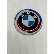 Sateknoloji Bmw Direksiyon Logo 45MM (50.yıl Mavi Beyaz) 4,5 cm