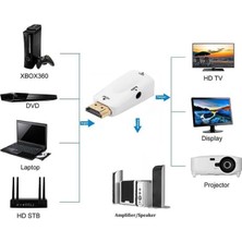 Tograt HDMI To VGA Ses Görüntü Dönüştürücüsü