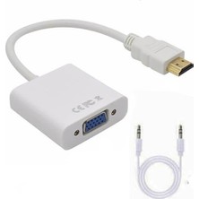 Tograt HDMI To VGA Ses Çıkışlı Dönüştürücü Adaptör