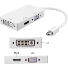 Tograt Mini Displayport To HDMI - VGA - DVI Dönüştürücüsü