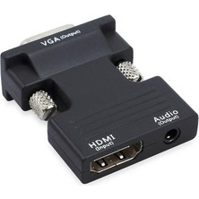 Tograt Ses Destekli HDMI To VGA Dönüştürücü