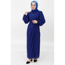 Puane 12511 Şifon Kumaş Jakar Desenli Tesettür Abiye
