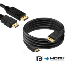 Tograt Displayport To HDMI Dönüştürücü Kablo 5 Metre