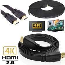 Tograt 4K Yassı HDMI 2.0 Kablo - 10 Metre