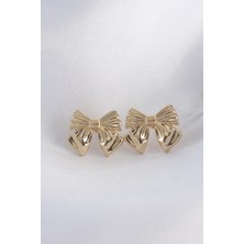 Clariss Pirinç Gold Renk Fiyonk Küpe