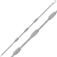 Mevafa 925 Ayar Gümüş Su Yolu Bileklik