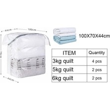 2Xuqingfeng 100X70X44CM 5 Adet Vakum Saklama Torbaları Seyahat Uzay Tasarrufu Pompa Gerekmez Sıkıştırma Sealerbags Ev Organizatör Paketi Giysi, Yorgan, Yastık (Yurt Dışından)