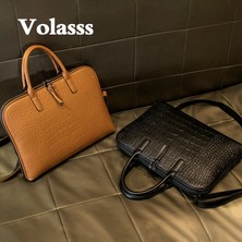 Songli BLACK-14INCH 2023 Iş Kadın Evrak Çantası Deri Çanta Kadın Tote 15.6 14 Inç Laptop Çantası Omuz Ofis Çantaları Kadın Evrak Çantaları (Yurt Dışından)