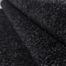Carpettex Yuvarlak Yumuşak Kısa Havlı Modern Halı Düz Antrasit Renkli Halı
