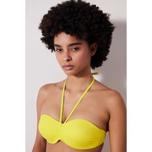 Basic Pop Sarı Bikini Üstü