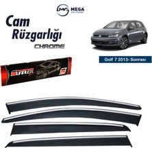 Mega Oto Market [brand] Vw Golf 7 2013- Sonrası Krom Cam Rüzgarlık Sunplex