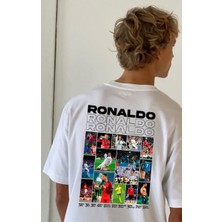 Touz Moda Ronaldo Baskılı Beyaz T-Shirt