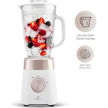 Karaca Çam Sürahili Premium Buz Kırma Özellikli Smoothie Blender KREM1000W