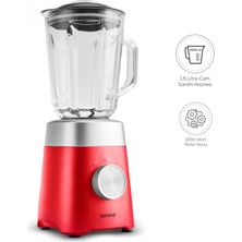 Karaca Çam Sürahili Premium Buz Kırma Özellikli Smoothie Blender Kırmızı 1000W