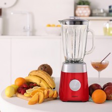 Karaca Çam Sürahili Premium Buz Kırma Özellikli Smoothie Blender Kırmızı 1000W