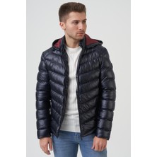 White Stone San Diego Slim Fit Kapüşonlu Kaban Laci