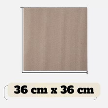 Katflex Katfle x  Halıfle x  Kendinden Yapışkanlı Karo Halı 36 x 36  cm  (8 Adet=1m2) Rip Karo Halı Keçe Kaymaz Halı