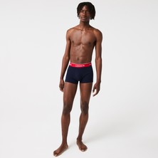Lacoste Erkek 3'lü Lacivert Boxer 5H3401 Hy0