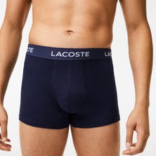 Lacoste Erkek 3'lü Lacivert Boxer 5H7686 166