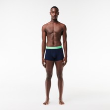 Lacoste Erkek 3'lü Lacivert Boxer 5H3401 Ilv