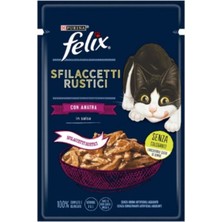 Felix Lezzetli Et Dilimleri Ördekli Kedi Yaş Maması 80 gr x 26 Lı