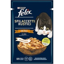 Felix Tavuklu Lezzetli Et Dilimleri Yaş Kedi Maması 80 gr x 26 Besleyici İçerik