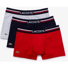 Lacoste Active Erkek Baskılı 3'lü Renkli Boxer5H3386W34
