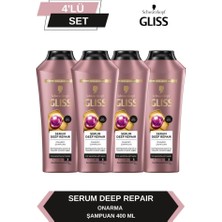 Gliss Serum Deep Repair Onarıcı Şampuan 400 ml x 4 Adet