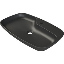 Turkuaz Seramik Mat Siyah Nova 70 cm Lavabo